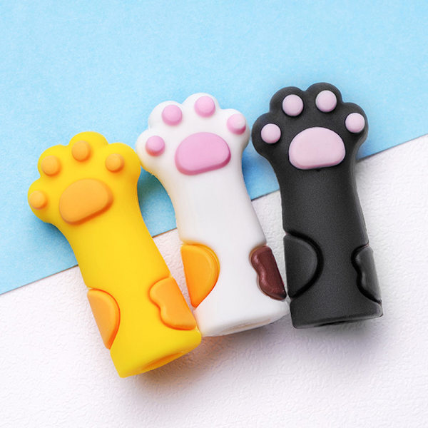 Nipper Cover Skyddshylsa Nagel Pedikyr Tool Cat Paw Dead White