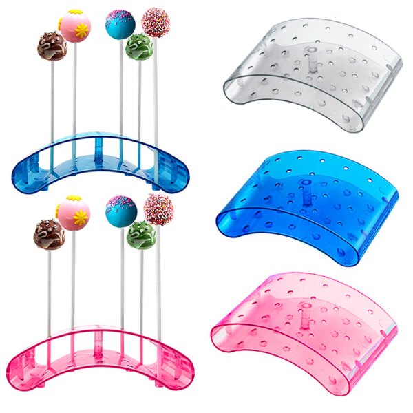 20 Hål Tårta Lollipop Hållare Display Stativ Akryl Klar Durabl Transparent