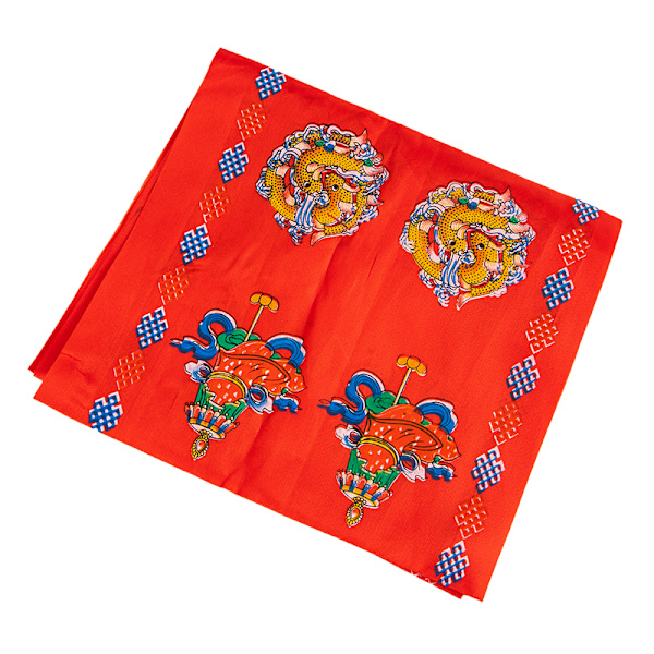Buddhistisk bönsflagga färgglad Hada tibetansk prydnad gynnsam Red 240cm*43cm