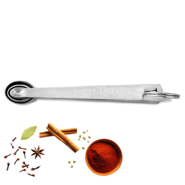 5 st/ Set Mätsked Rostfritt stål Kaffekrydda Multi 5Pcs