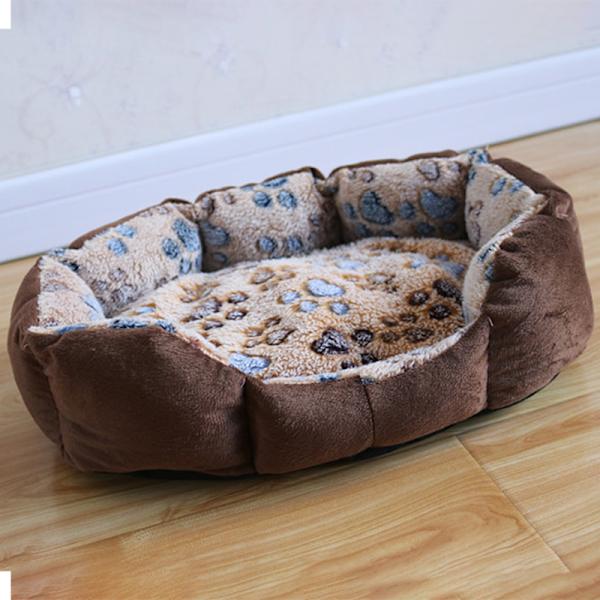 Pet Dog Sängar Mattor Soft Plysch Varm Soffa Kennel Sovkorg för