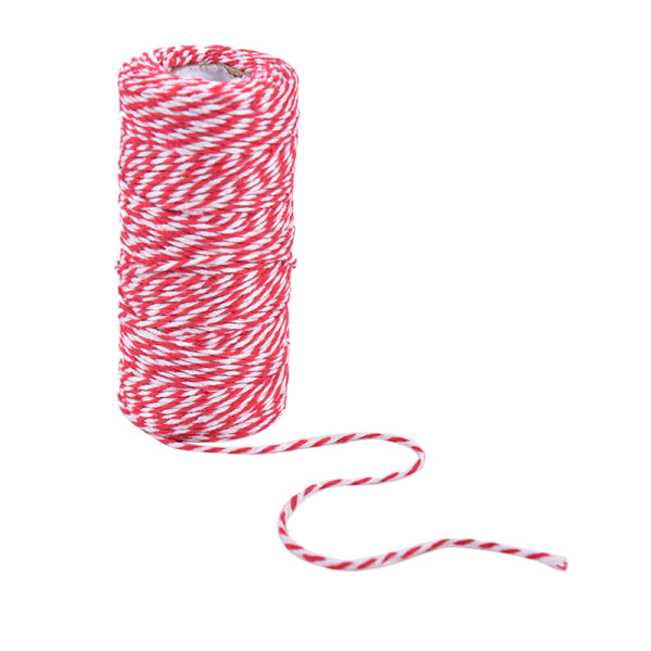 100m/rulle Cotton Bakers Twine String Cord Julklappsförpackning