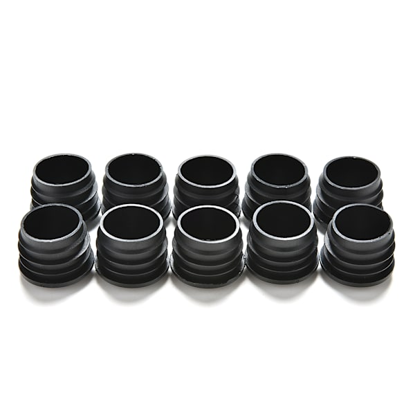 10x svarta plastblindande ändlock Cap Insert Plugs Bung For R