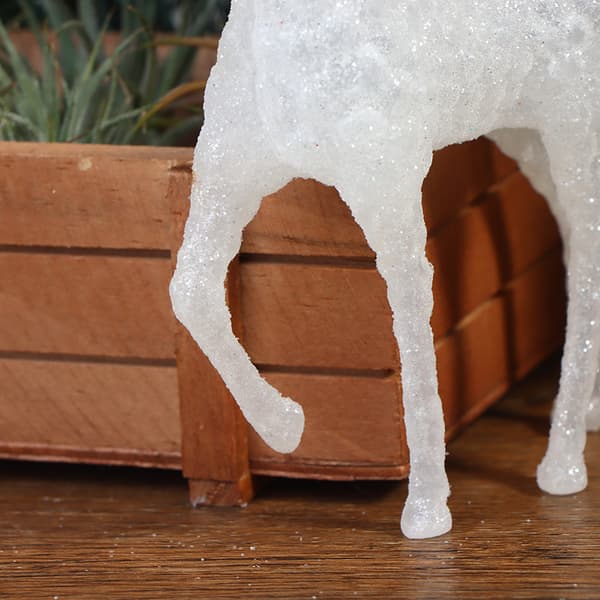 Crystal Deer Christmas Forest Älg White Flash Gold Dessert Tabell White