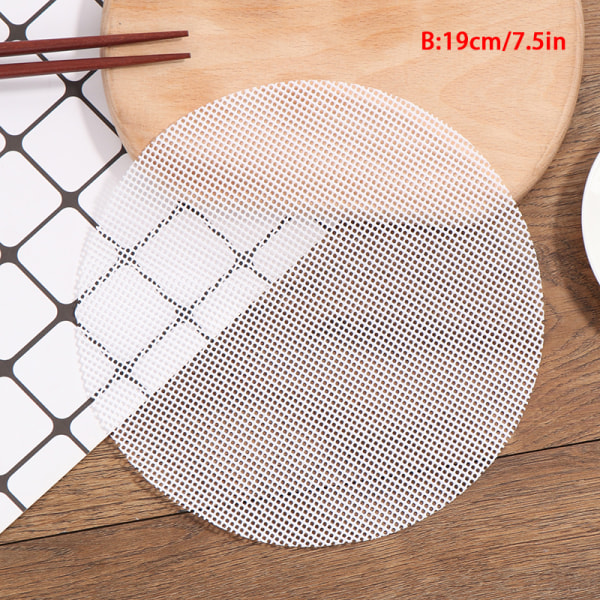Dim Sum Liners Silikon Steamer Non Stick Steam Mesh Mat Kök 19CM