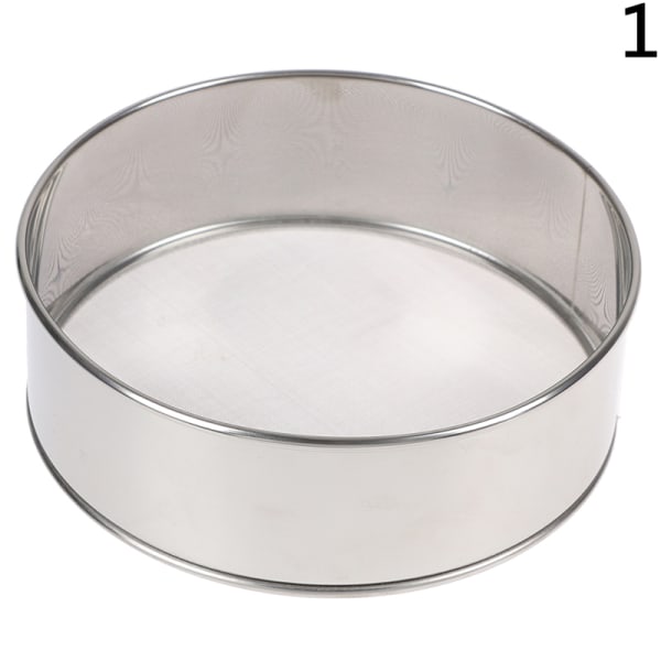 Kök Mesh Mjöl Sifter Runt Rostfritt Stål Mjöl Siev 1(15CM)