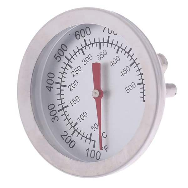 Rostfritt stål BBQ Smoker Pit Grill Bimetall termometer Tem