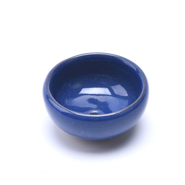 e Ice-Crack Glaze Flower Ceramics Succulent er Mini Pot Home D Dark blue