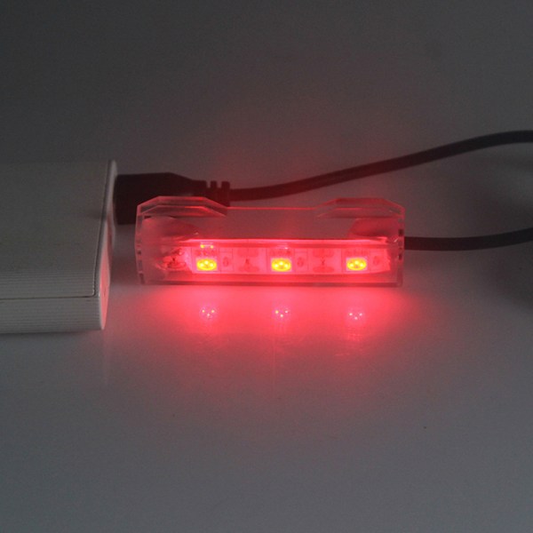 Fish Tank Light Plast Small Aquarium Light USB LED Red