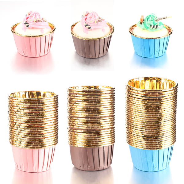 50st/förpackning Cupcake Liner Cake Wrappers Bakformsfat Case Cak B