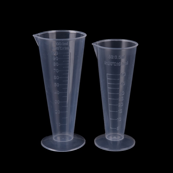 50ml 100ml Transparent koppskala Plastmätkopp Measurin 50ml