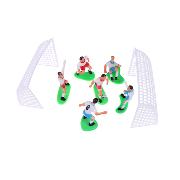 8st/ Set Fotboll Fotboll Tårta Topper Player Födelsedagstårta Dekor