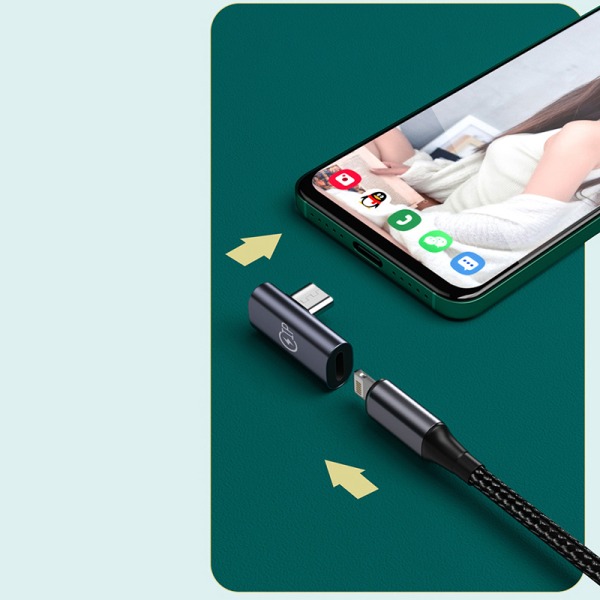 Lightning till Type-C Converter Mobiltelefonadapter USB-A till Typ A3
