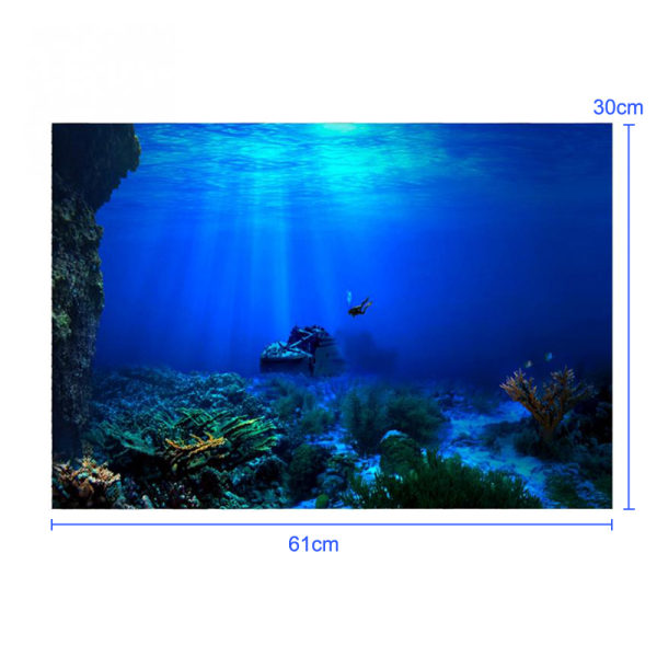 Fish Tank Bakgrund Dekorativ målning s HD Aquarium Landscap 3