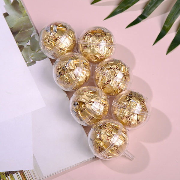 50 Styck Klar Choklad Box Tryffel Liner Blomma Candy Box Bouque 50 pcs
