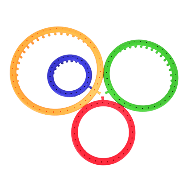 4Size Round Knitter Looms DIY Tool Kit Plastic Round Circle Cre Blue