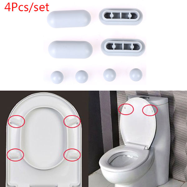 4 st Antislip packning Toalettsits Kudddynor Cover Bumper Bath 1