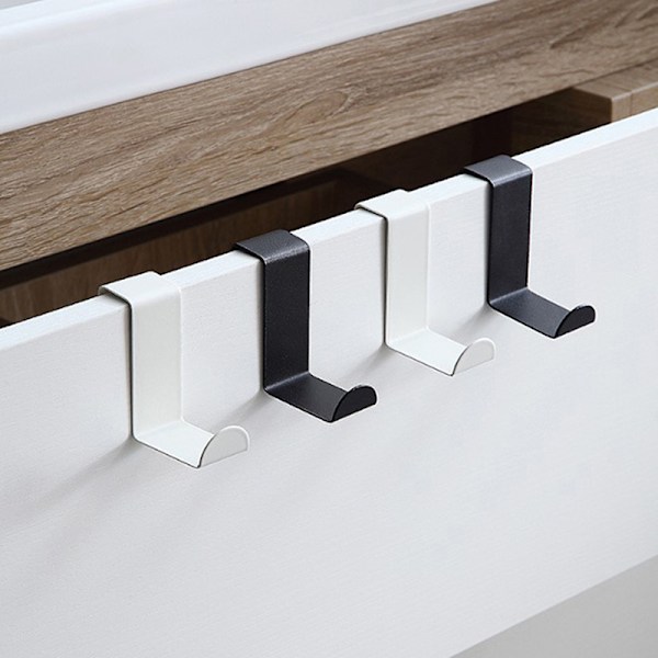 2st S-Shape Skåpdörr Krok Rostfri Hanger Nyckel Stora Silver
