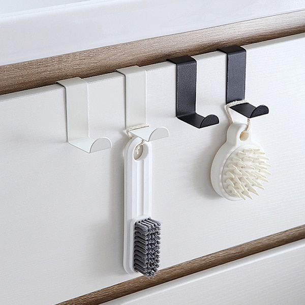 2st S-Shape Skåpdörr Krok Rostfri Hanger Nyckel Stora Silver