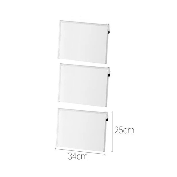 A4/A5/A6 Mesh Dragkedja Dokumentpåse Vattentät Zip Fil Fol 23.5*17.5cm