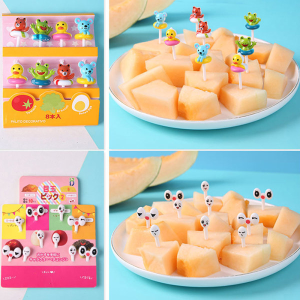 Bento Grönsaksporslin e Mini Toddler Barn Fruktgafflar Till N3