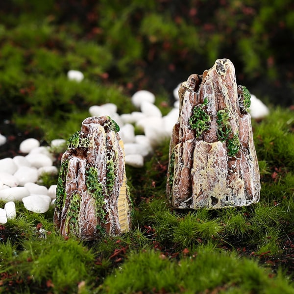 1st Mini Mountain Miniatyr Bonsai Ornament Gardening Garden A1