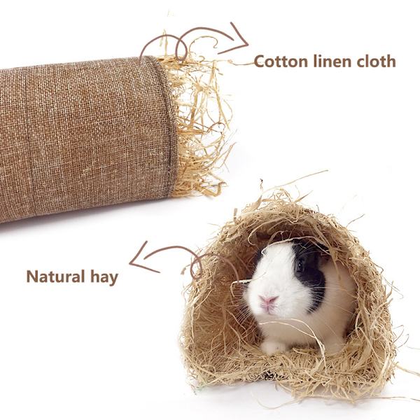 Hideaway Toy Animal Grass Halm Bunny Tunnel Toy Andas Gu 1L