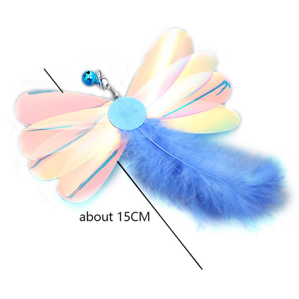 Cat Stick Replacement Head paljetter Feather Wand Teaser Cat Fuzz 5