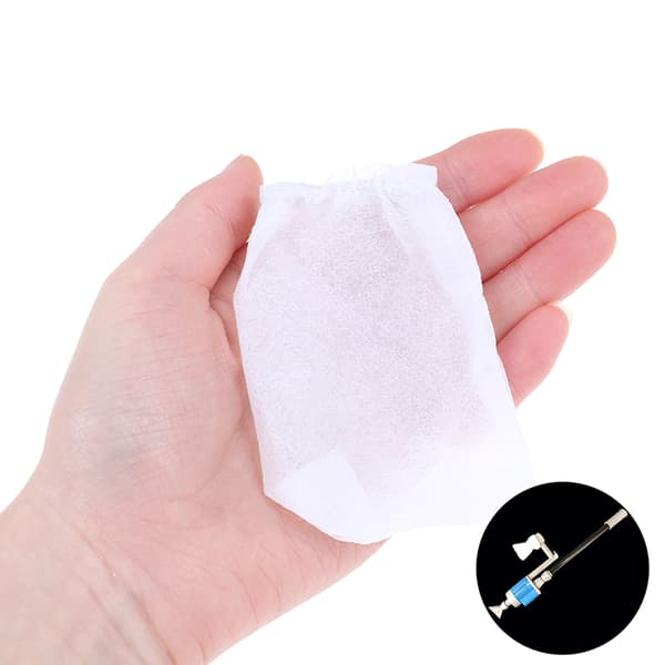 5 st Aquarium Filter Bag Fish Tank Mesh bomull Elastisk väska