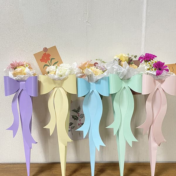 Rosettformad Rose Flower Box Rosett Enkel bukettförpackning presentförpackning C