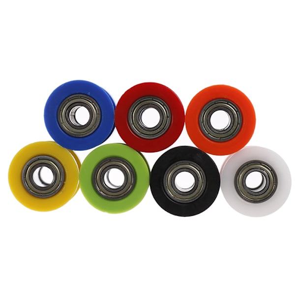 10 mm Kedjerulle Slider Spännare Justerare Pulley Wheel Guide Blue