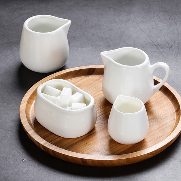 1 st Keramik såsdispenser Kaffekanna Salladsdressingkopp E