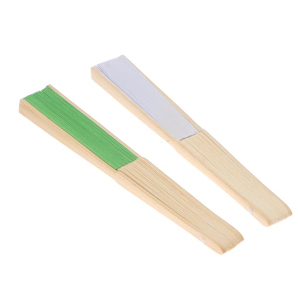Folding Fan Hand DIY Folding Fläkt Trä Bambu Antiquity Foldi Light purple