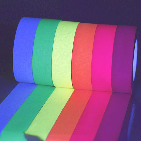 UV Reactive Tape Blacklight Fluorescent Tape Glow in The Dark N Orange