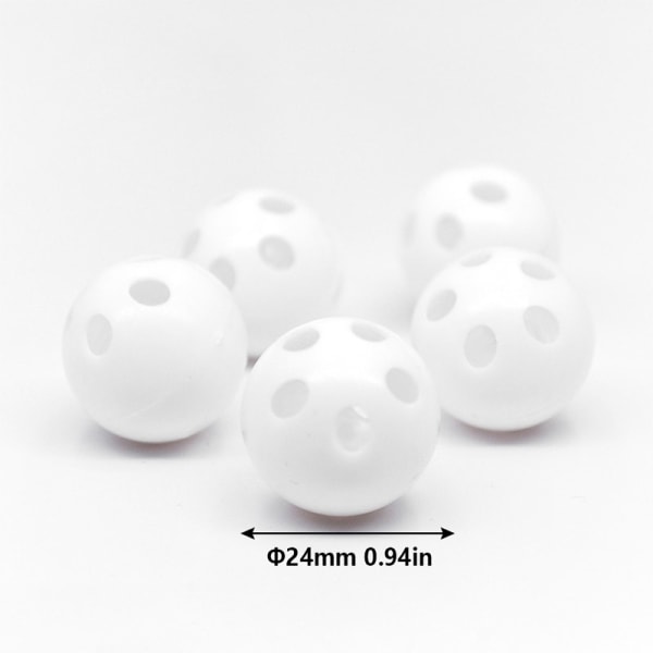 10 st 24 mm Plast Rattle Bell Balls Squeaker Baby Leksaker DIY Bea