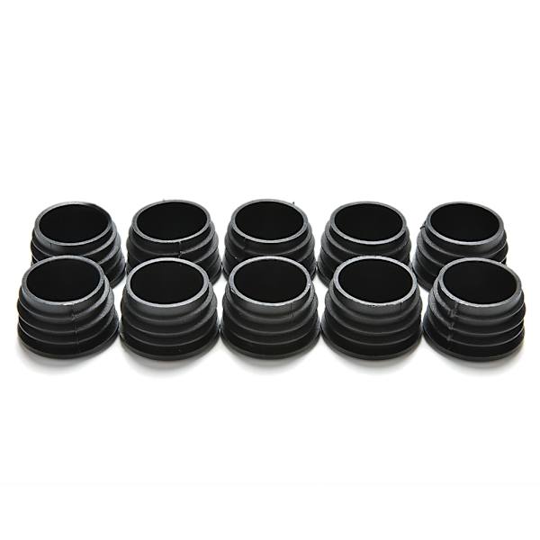 10x svarta plastblindande ändlock Cap Insert Plugs Bung For R