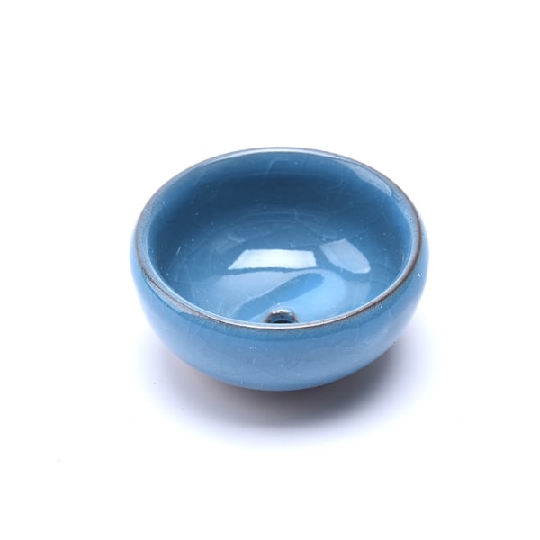 e Ice-Crack Glaze Flower Ceramics Succulent er Mini Pot Home D Light blue