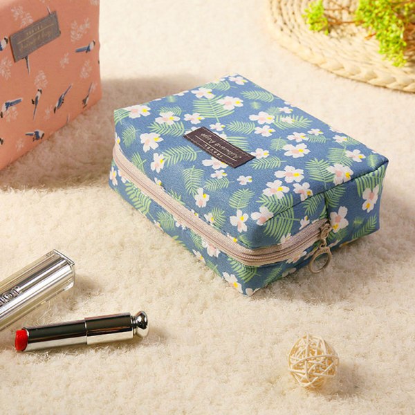 e Cosmetic Bag Mini Makeup Bag Portable Liten hudvårdsprodukt D