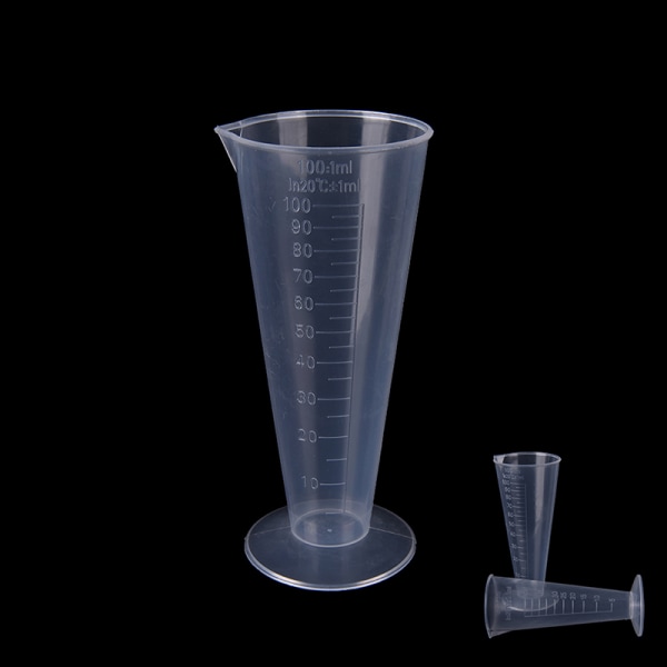 50ml 100ml Transparent koppskala Plastmätkopp Measurin 100ml