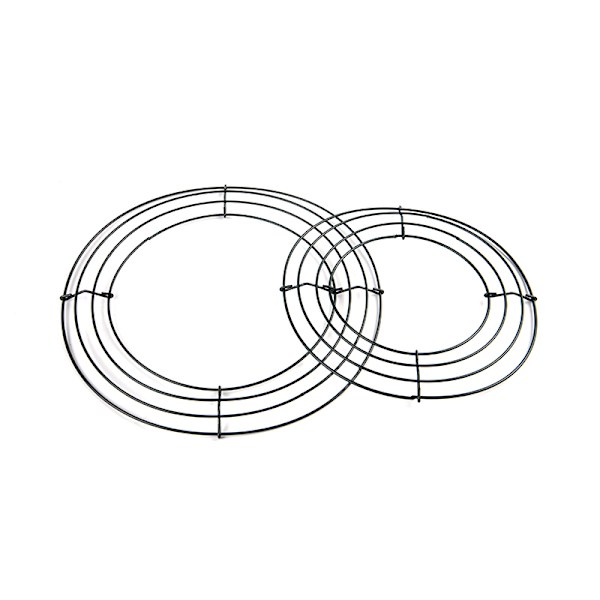 Rund Hoop DIY Christmas Wire Krans Ram Vägghängande För Ons 10 inch