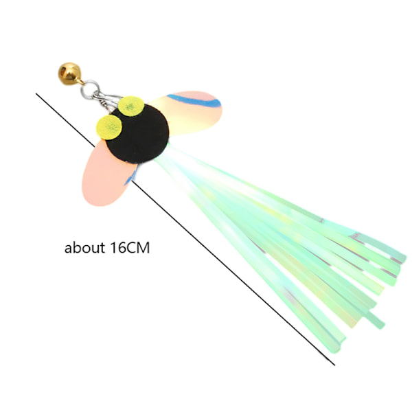 Cat Stick Replacement Head paljetter Feather Wand Teaser Cat Fuzz 11