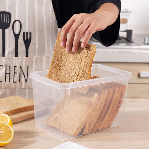 Bröd Rostat bröd Kylskåp Crisper Förvaringslåda Kök Plast C Clear