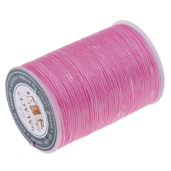 1 st vaxad tråd 0,8 mm 90 m polyestersnöre Sömnadssöm Pink