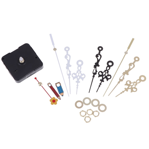 1 Set Silent Quartz Clock Movement Mechanism DIY Kit Batteri Po N1