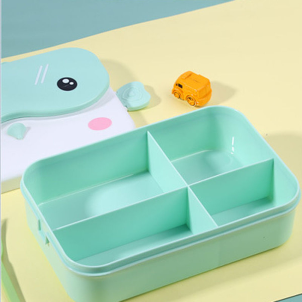 Skolbarn Bento Lunchbox rektangulär läckagesäker plastanime Pink