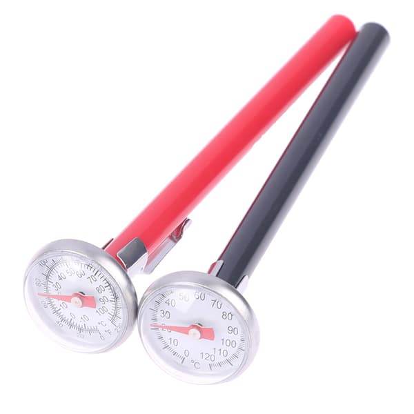 Snabb temperaturmätning Termometer rostfritt stål Prob Red