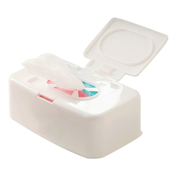 Wet Tissue Box Torkdispenser Portable Wipes Servettförvaringsbox White