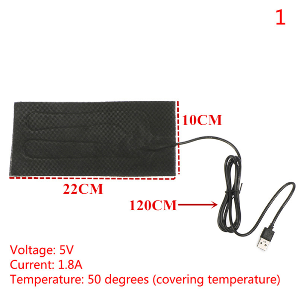 5V USB Warm Pads Snabbuppvärmning Värmare Pet kudde Warmer For Clo 1(10*22cm)