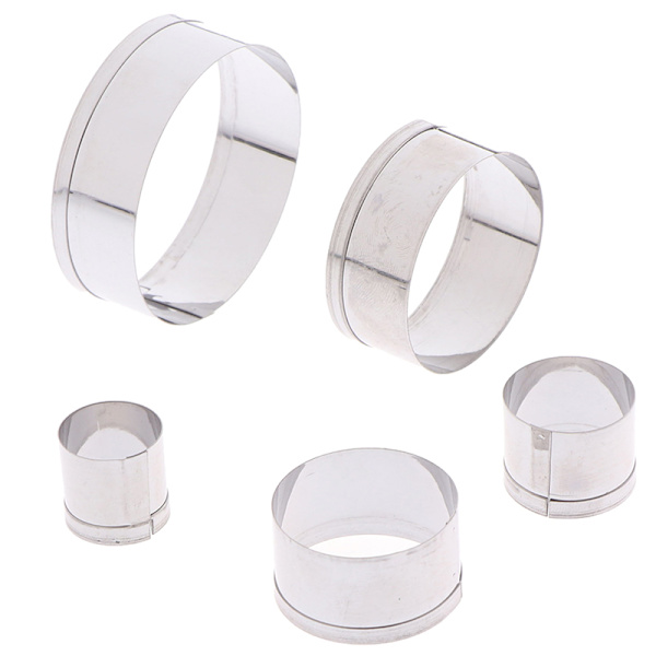 5 st DIY Runda Polymer Clay ter Molds Keramik Keramik gjutning Moul