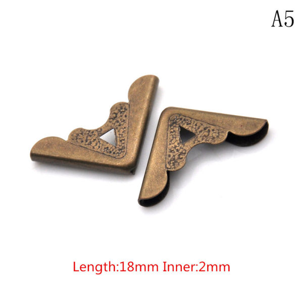 12ST Metal Book Corner Scrapbooking Protectors Album Mapp F 0 A3